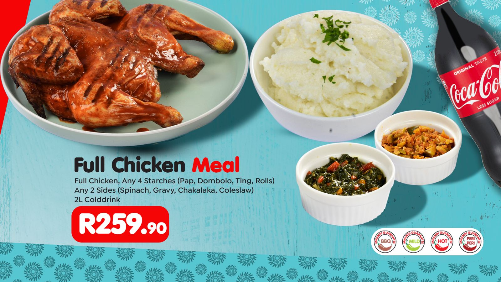 Full Chicken Meal menu card