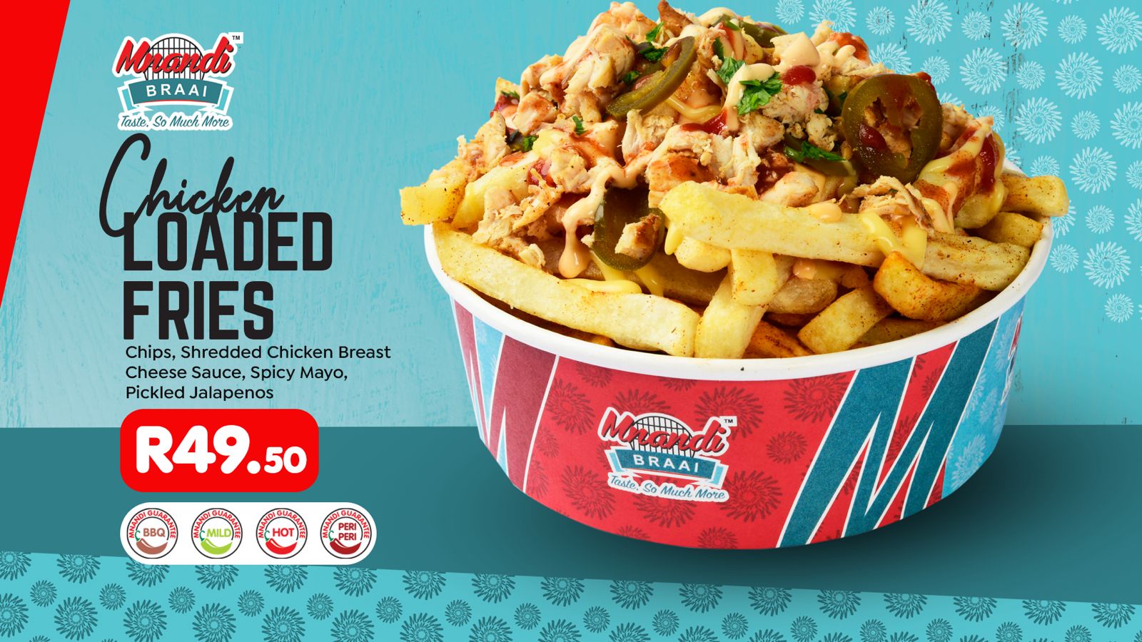 Chicken Loaded Fries menu card